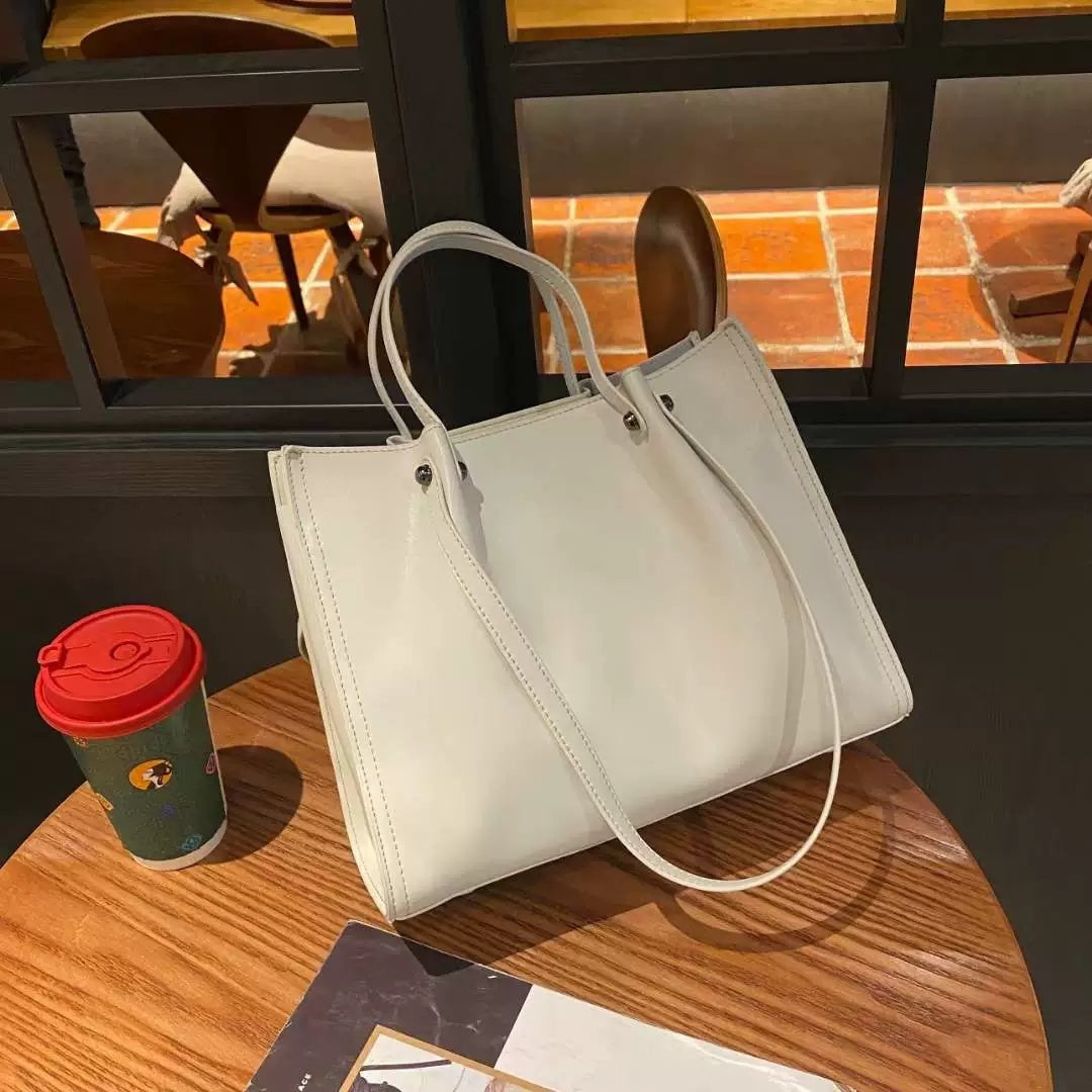 Autumn And Winter One Shoulder Genuine Leather Large Capacity Commuter High-grade Portable Women's Bag