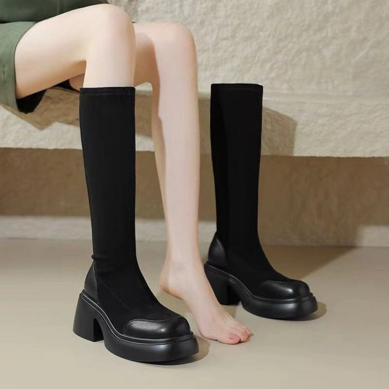 Autumn And Winter Small Thick Bottom Height-increasing Martain Boots