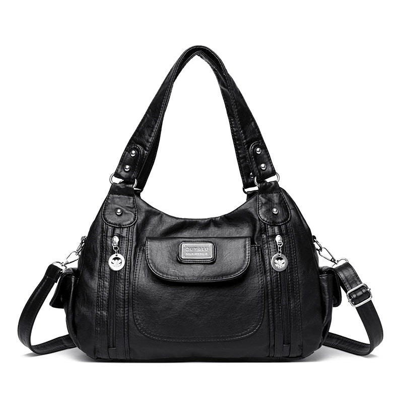 Sac fourre-tout tendance pour femme, nouveau sac messager à bandoulière rétro européen et américain, sac à boulettes
