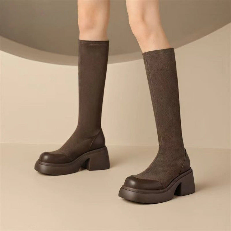Autumn And Winter Small Thick Bottom Height-increasing Martain Boots