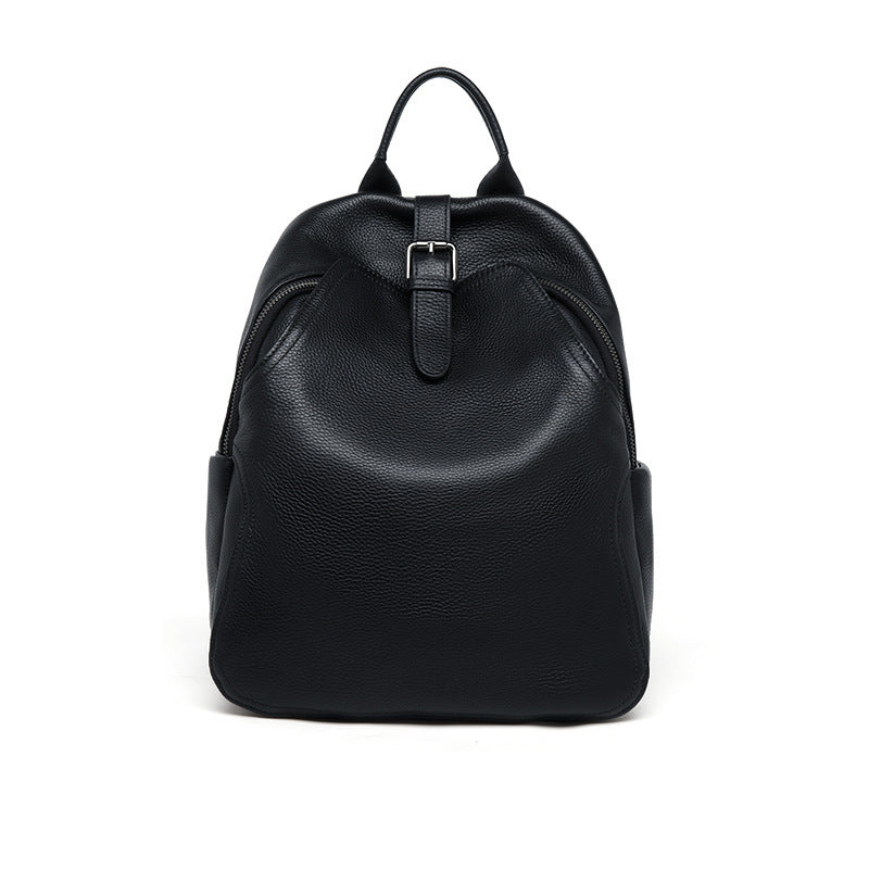 Anti-Theft First Layer Leather Backpackage Women's Large Capacity