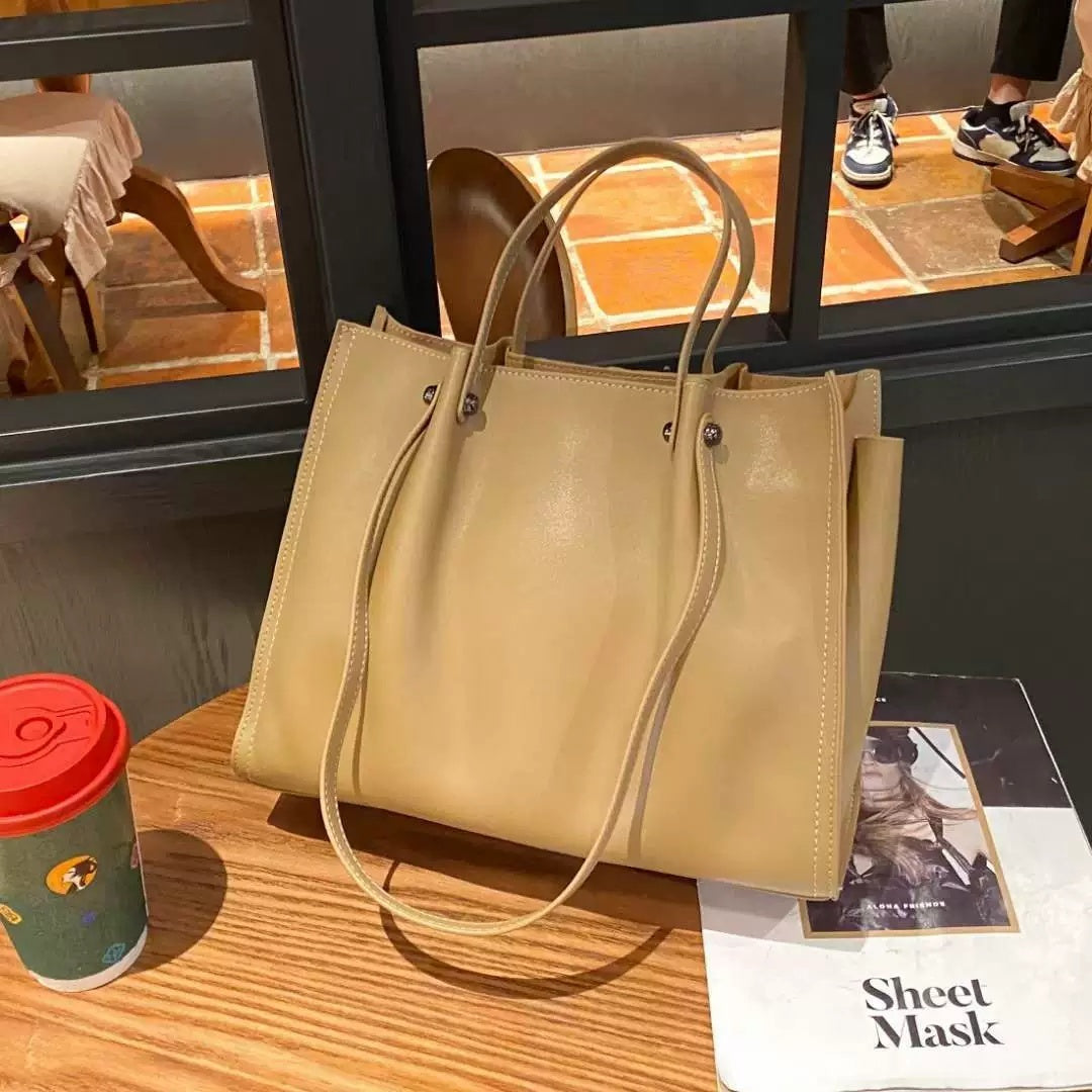 Autumn And Winter One Shoulder Genuine Leather Large Capacity Commuter High-grade Portable Women's Bag