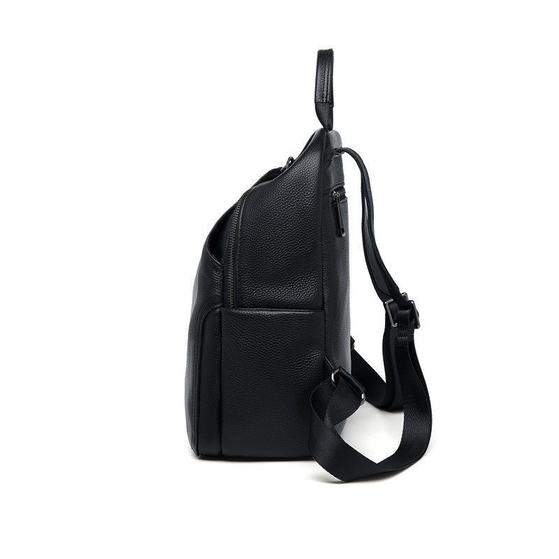 Anti-Theft First Layer Leather Backpackage Women's Large Capacity