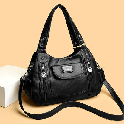 Sac fourre-tout tendance pour femme, nouveau sac messager à bandoulière rétro européen et américain, sac à boulettes