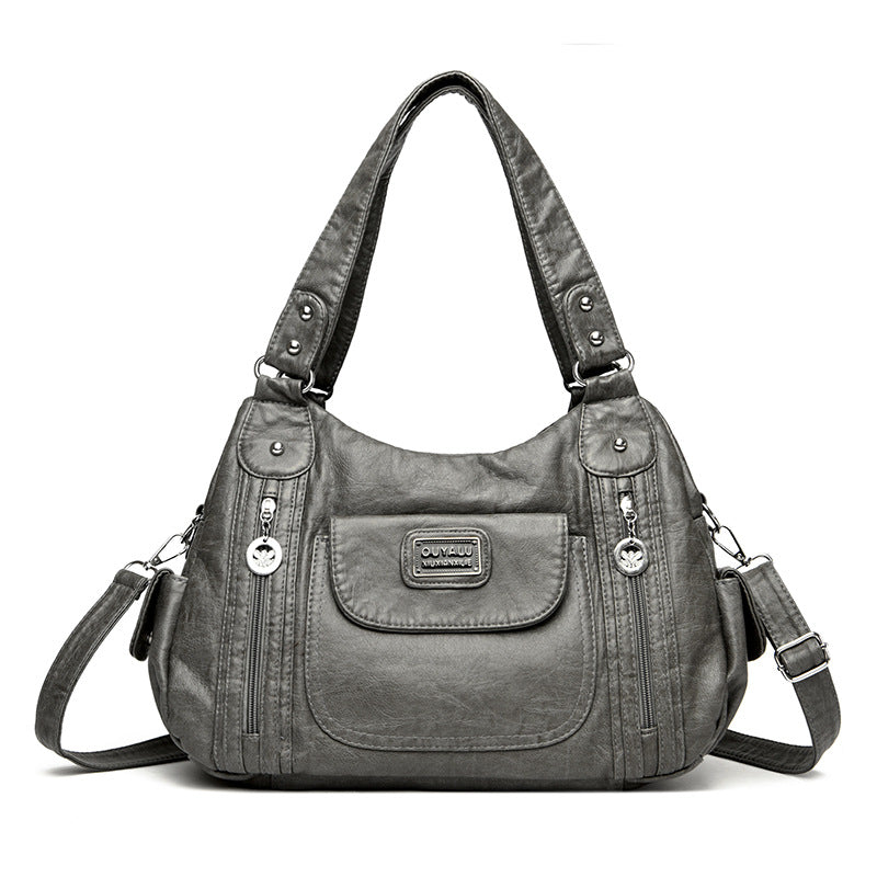 Sac fourre-tout tendance pour femme, nouveau sac messager à bandoulière rétro européen et américain, sac à boulettes