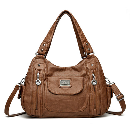 Sac fourre-tout tendance pour femme, nouveau sac messager à bandoulière rétro européen et américain, sac à boulettes