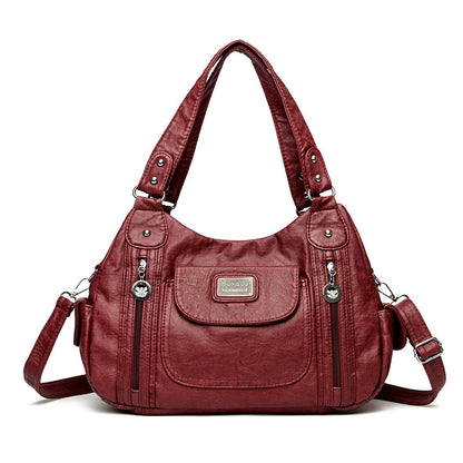 Sac fourre-tout tendance pour femme, nouveau sac messager à bandoulière rétro européen et américain, sac à boulettes
